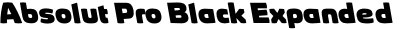 Absolut Pro Black Expanded Backslanted Italic